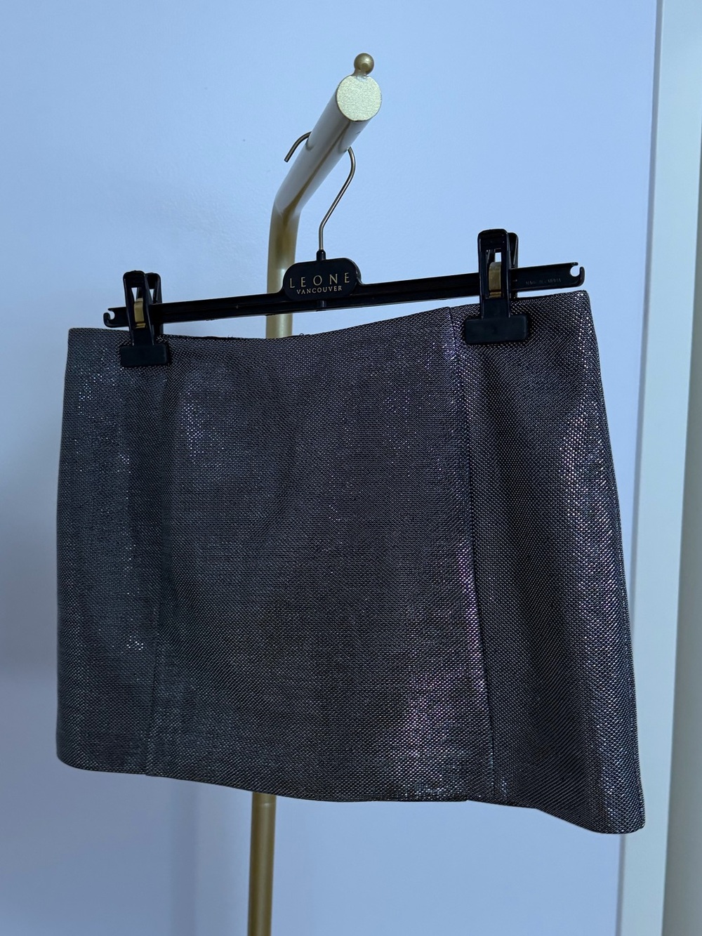 H&M Metallic Silver Skirt Like New